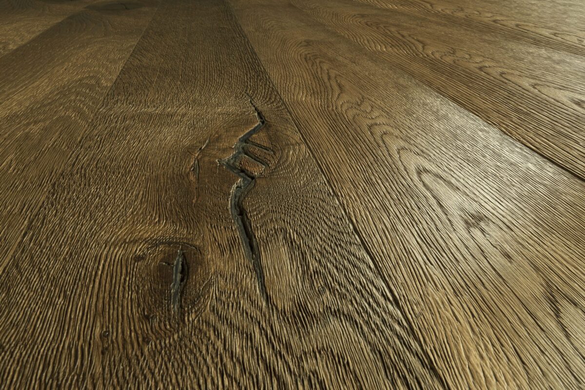 Angled close up of Kahrs Oak Fredrik Prefinished Hardwood.