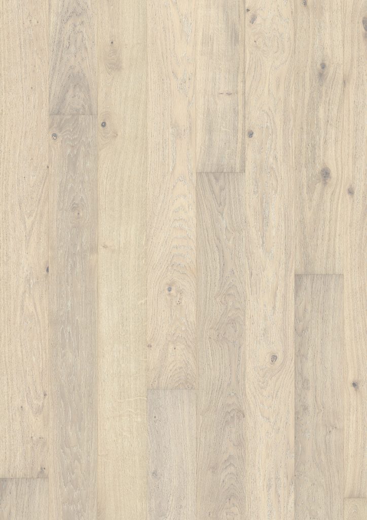 Close up of Kahrs Oak Nouveau Blonde Prefinished Hardwood.