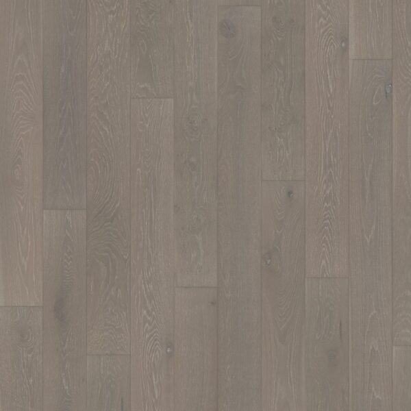 Close up of Kahrs Oak Nouveau Taupe Prefinished Hardwood.