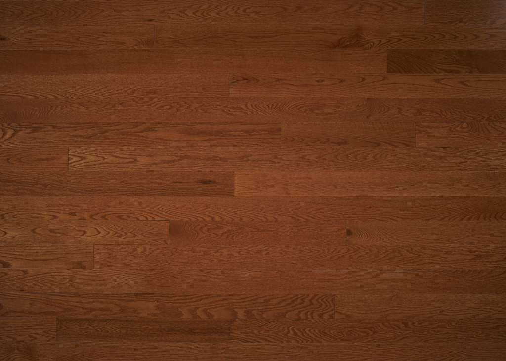 Close up of Appalachian Auburn Red Oak Excel Prefinished Hardwood.