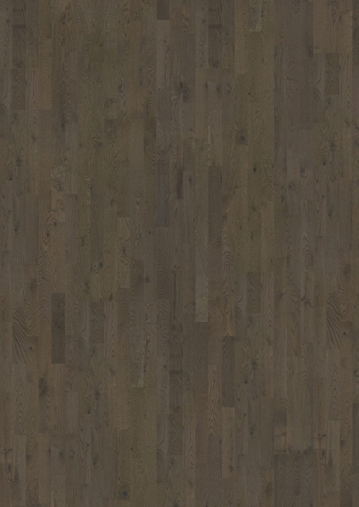 Close up of Kahrs Charcoal Light Strip Prefinished Hardwood.