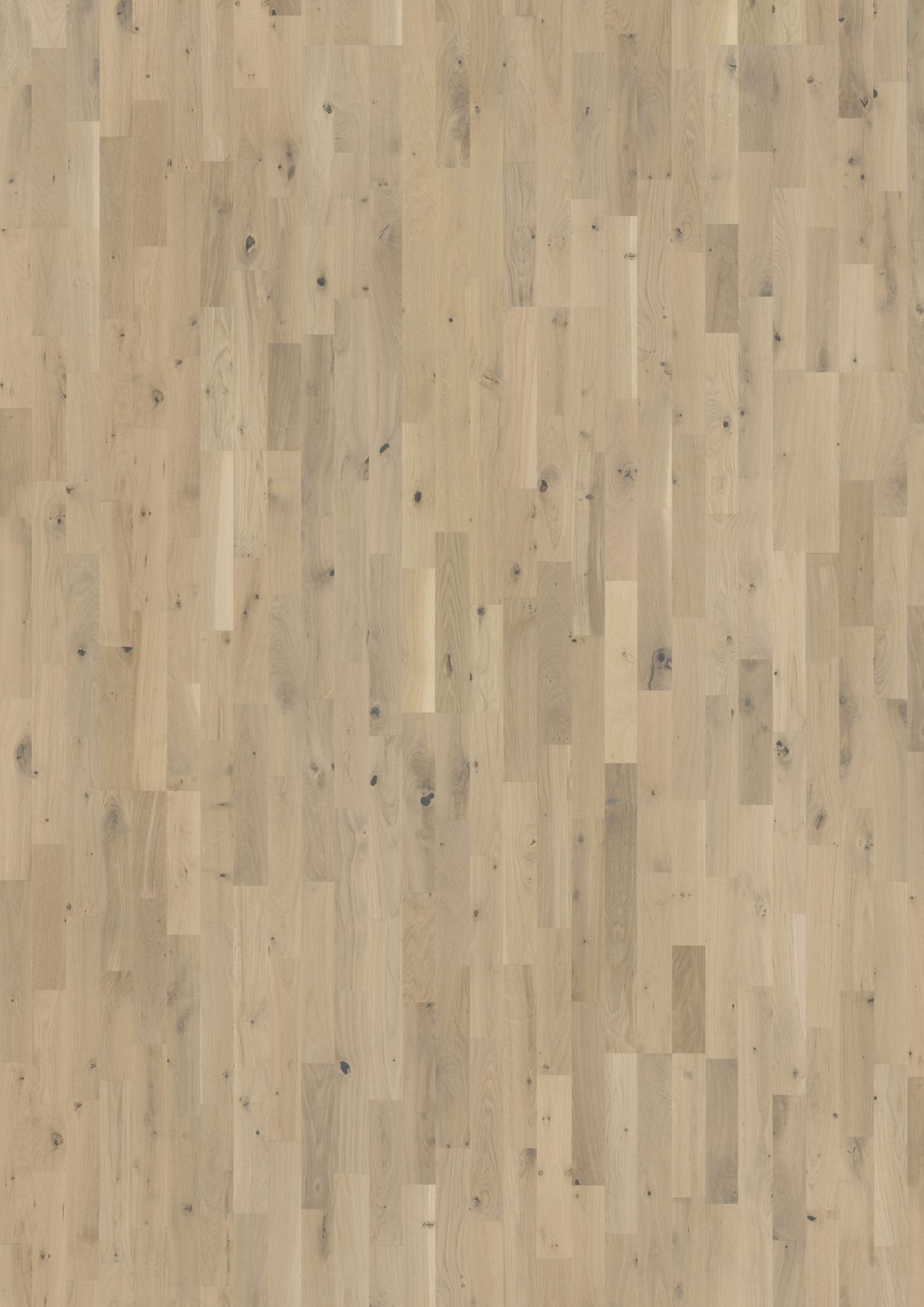 Close up of Kahrs Frosted Oat Strip Prefinished Hardwood.