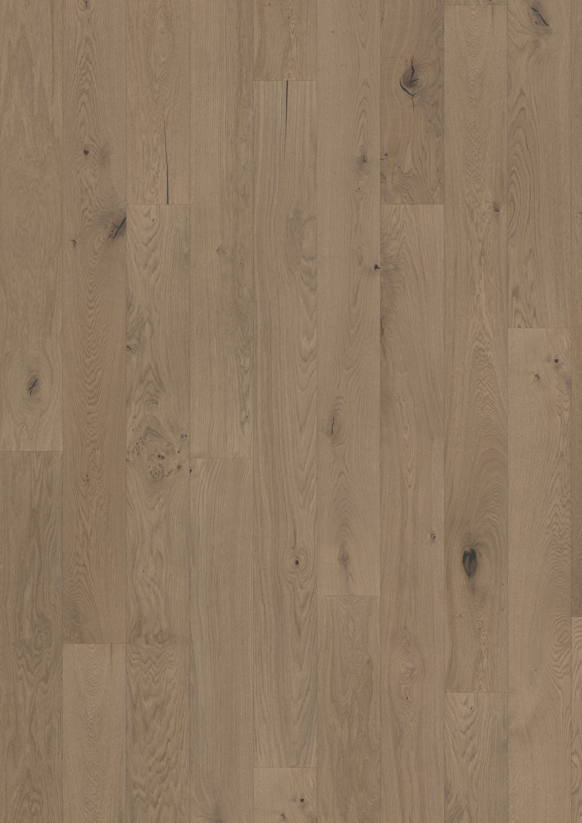 Close up of Kahrs Frozen Hazelnut Plank Prefinished Hardwood.