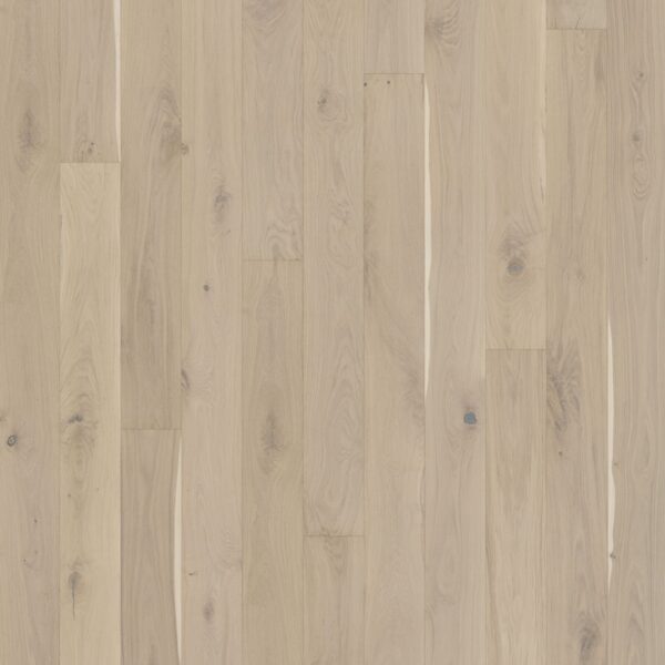 Close up of Kahrs Oak Ghost Prefinished Hardwood.