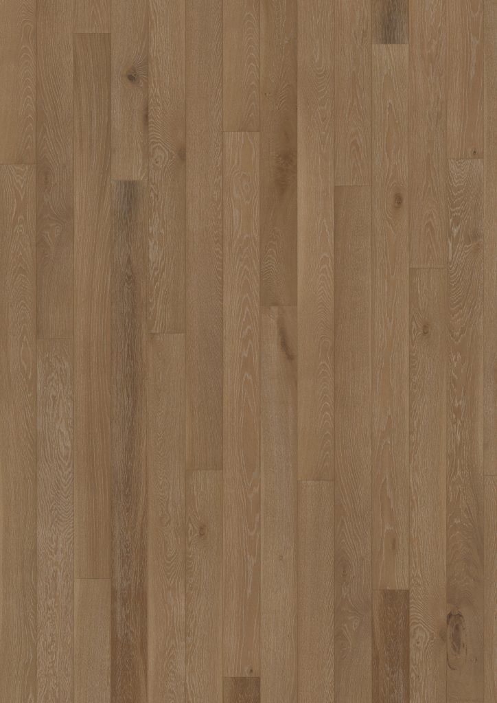 Close up of Kahrs Oak Henna Prefinished Hardwood.