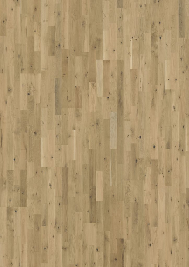 Close up of Kahrs Urban Brown Strip Prefinished Hardwood.