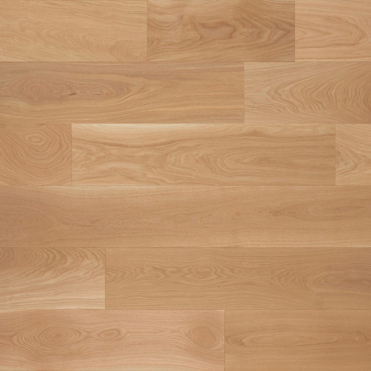 Close up of Mirage White Oak Natural Exclusive Brushed Prefinished Hardwood.