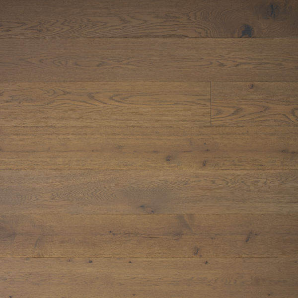 Close up of Appalachian Angora White Oak Live Sawn Character Prefinished Hardwood.