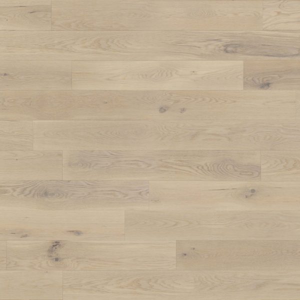 Close up of Mirage White Oak Rachel Character Prefinished Hardwood.