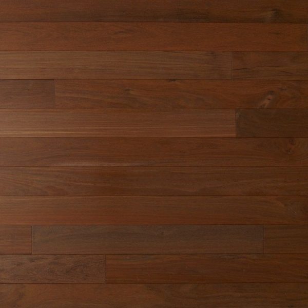 Close up of Brazilian Walnut Clear Grade Unfinished Hardwood.