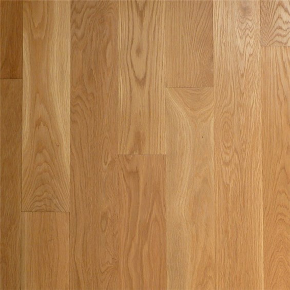 Close up of White Oak Select & Better Engineered Unfinished Hardwood.